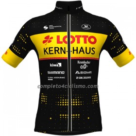 Maglia 2022 Lotto-Kern Haus Manica Corta Giallo Nero
